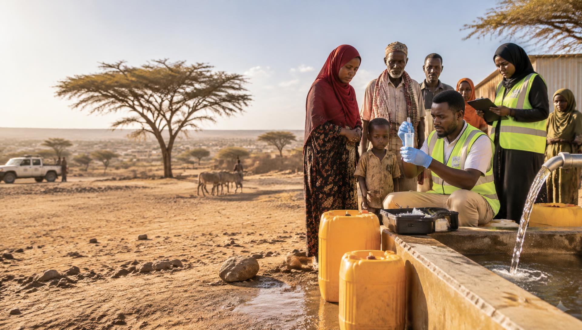 CTC Solutions team carrying out field monitoring with a community in Somalia